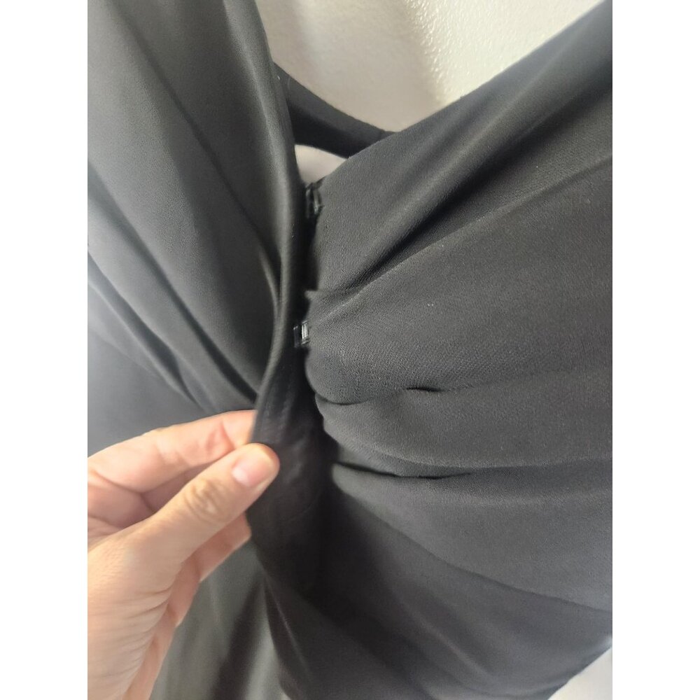 Mori Lee Madeline Gardner Women's Sz. 6 Black Bridesmaid Dress 21681 - Picture 7 of 12